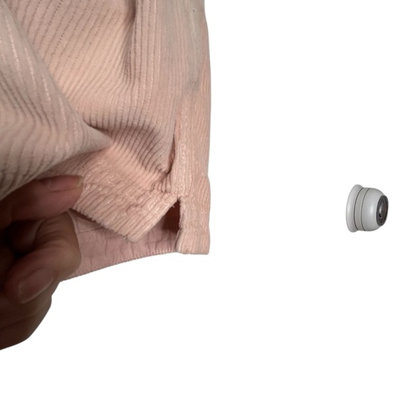 Faherty Pale Pink Corduroy Pull-On Elastic Tie Waist w/Pockets Sz M - Picture 8 of 10